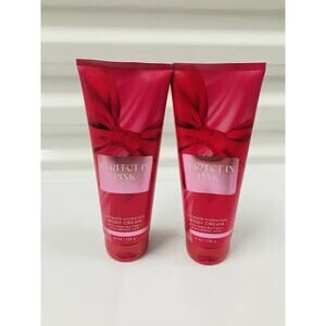 Bath & Body Works Perfect in Pink Ultimate Hydration Body Cream 8 oz Set